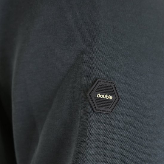 Double Outfitters MTOP-1160 Vetoketjullinen huppari Tummanvihreä - Hupparit ja collegepaidat - Miesten hupparit ja collegepaidat isot koot