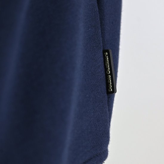 Double Outfitters MTOP-1163 Puolivetoketjullinen collegepaita Tummansininen - Hupparit ja collegepaidat - Miesten hupparit ja collegepaidat isot koot
