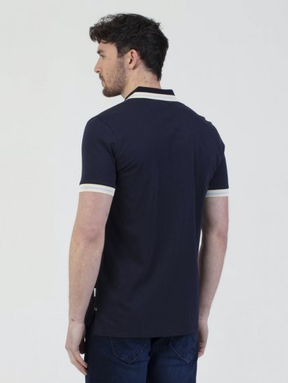 Mish Mash Belgrade Zip Through Polo Navy - Pikeepaidat - Miesten isot pikeepaidat