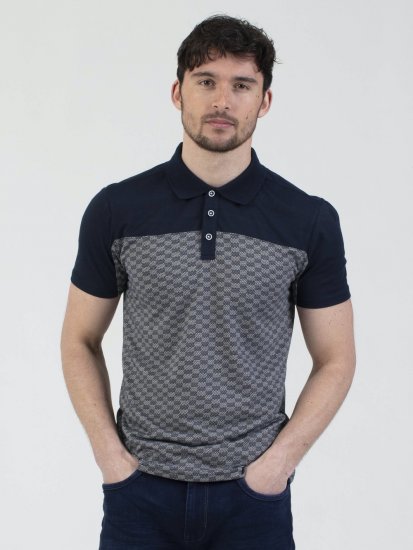 Mish Mash Doha Contrast Polo Navy - Pikeepaidat - Miesten isot pikeepaidat