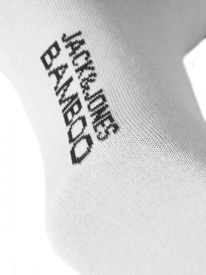 Jack & Jones Basic Bambunilkkasukat Valkoinen 5 paria - Alusvaatteet & uimavaatteet - Miesten Isot alusvaatteet 