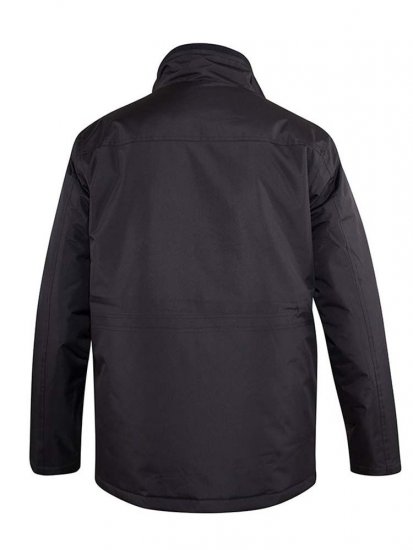 D555 Fargo Five Pocket Jacket With Ribbed Neck and Inner Quilting Black - Takit - Miesten Takit, isot koot – 2XL – 12XL