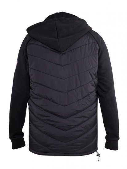 D555 Thorpe Hooded Quilted Jacket With Fleece Sleeves And Removable Fleece Hood - Takit - Miesten Takit, isot koot – 2XL – 12XL