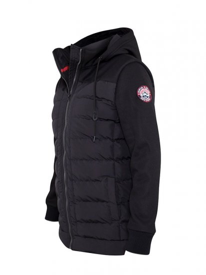 D555 Hampshire Hooded Quilted Jacket Black - Takit - Miesten Takit, isot koot – 2XL – 12XL