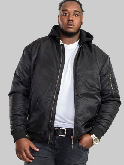 D555 Poppleford Bomber Jacket With Detachable Fleece Hood - Takit - Miesten Takit, isot koot – 2XL – 12XL