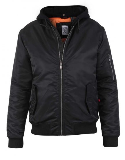 D555 Poppleford Bomber Jacket With Detachable Fleece Hood - Takit - Miesten Takit, isot koot – 2XL – 12XL