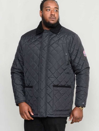 D555 Northcole Quilted Jacket Black - Takit - Miesten Takit, isot koot – 2XL – 12XL