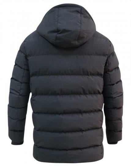 D555 Grove Quilted Parka Jacket Black - Takit - Miesten Takit, isot koot – 2XL – 12XL