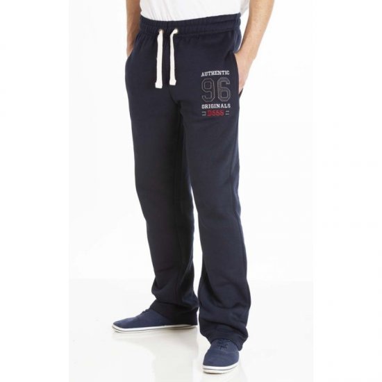 D555 Portland Sweatpants Navy - Collegehousut ja collegeshortsit - Miesten Isot collegehousut ja collegeshortsit