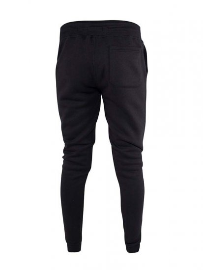 D555 Brandon Sweatpants with Tapered leg Black - Collegehousut ja collegeshortsit - Miesten Isot collegehousut ja collegeshortsit