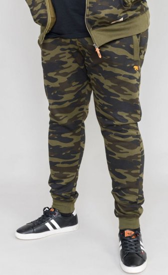 D555 Lambeth AOP Camo Cuffed Sweatpants - Collegehousut ja collegeshortsit - Miesten Isot collegehousut ja collegeshortsit