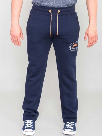 D555 Chilworth Open Hem Jogger Navy - Collegehousut ja Collegeshortsit - Miesten Isot collegehousut ja collegeshortsit
