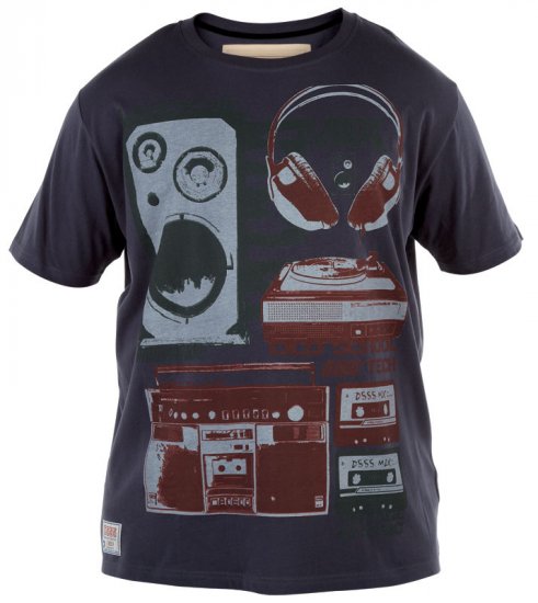 D555 Music T-shirt - T-paidat - Isot T-paidat 2XL – 8XL