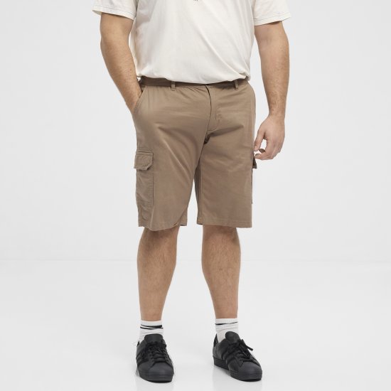 North Latitude 51133 tummanbeiget cargo-shortsit - Shortsit - Shortsit, isot koot – W40-W60