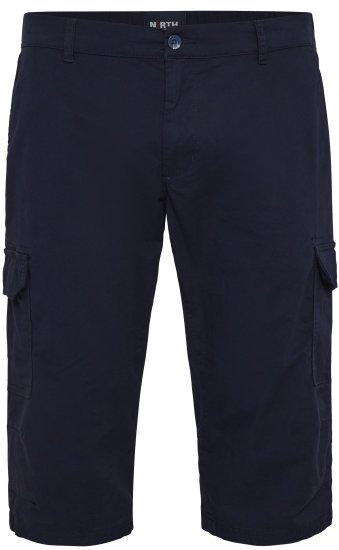 North Latitude 51136 laivastonsiniset caprishortsit - Shortsit - Shortsit, isot koot – W40-W60