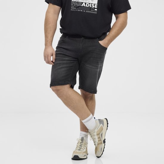 North Latitude 51336 mustat farkkushortsit - Shortsit - Shortsit, isot koot – W40-W60