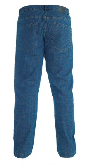 Duke Bailey Relaxed Comfort Fit Stretch Jeans With Elasticated Waist Stonewash - Farkut ja housut - Miesten isot farkut ja isot housut W40-W70