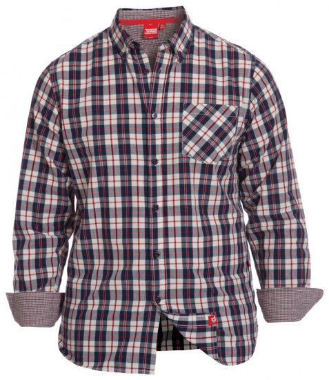 D555 Tyler Shirt - Kauluspaidat - Miesten isot paidat 2XL – 8XL