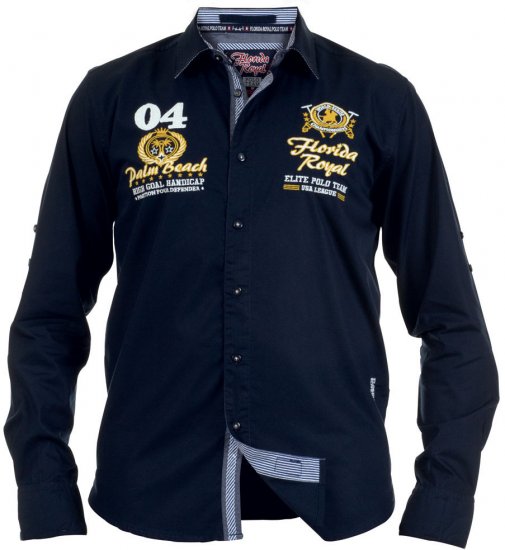 D555 Dirk Shirt - Kauluspaidat - Miesten isot kauluspaidat 2XL – 8XL