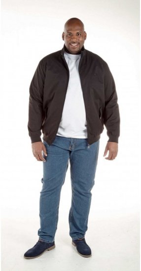 D555 Windsor Cotton Harrington Jacket Black - Takit - Miesten Takit, isot koot – 2XL – 12XL