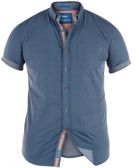 D555 Jaylon Short Sleeve Shirt - Kauluspaidat - Miesten isot kauluspaidat 2XL – 8XL