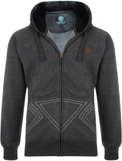 Kam Jeans Eagle Print Hoody - Hupparit ja collegepaidat - Miesten hupparit ja collegepaidat isot koot