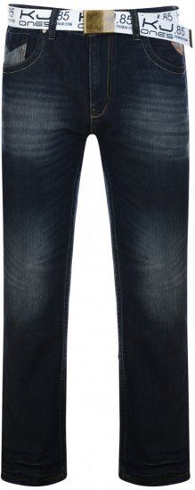 Kam Jeans Hugo-Belted Fashion Jeans - Farkut ja Housut - Miesten isot farkut ja isot housut W40-W70