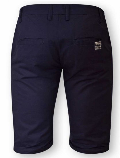 D555 PANAMA Chino Short With Side Elasticated Waist Navy - Shortsit - Shortsit, isot koot – W40-W60