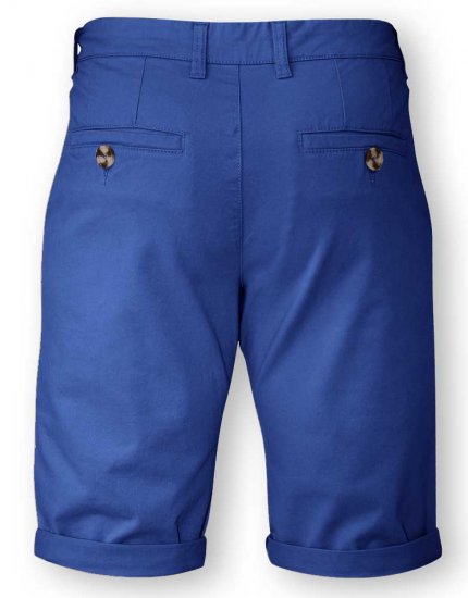 D555 COLTEN Stretch Cotton Chino Shorts Blue - Shortsit - Shortsit, isot koot – W40-W60