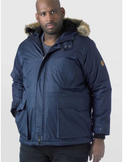 D555 Lovett Parka Navy - Takit - Miesten Takit, isot koot – 2XL – 12XL