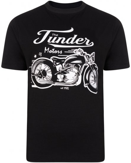 Kam Jeans 5104 Thunder Motors T-shirt Black - T-paidat - Isot T-paidat 2XL – 14XL