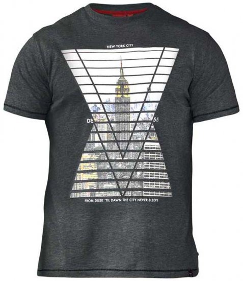 D555 Rox T-shirt Charcoal - T-paidat - Isot T-paidat 2XL – 14XL