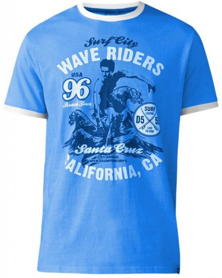 D555 Balder T-shirt Royal Blue - T-paidat - Isot T-paidat 2XL – 14XL