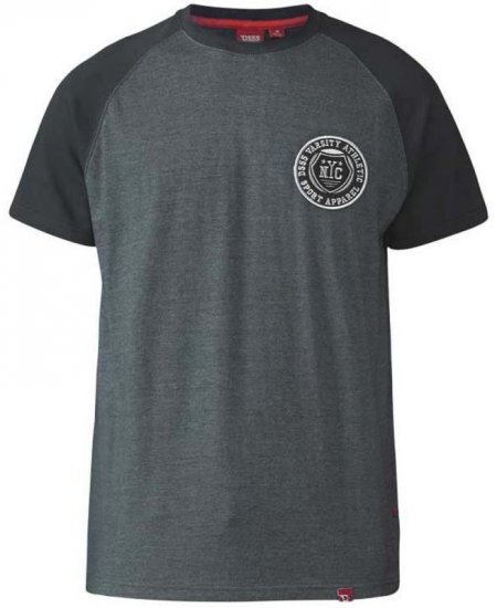 D555 Spencer T-shirt Charcoal - T-paidat - Isot T-paidat 2XL – 14XL