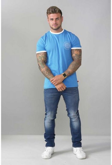 D555 Otis T-shirt Blue - T-paidat - Isot T-paidat 2XL – 14XL