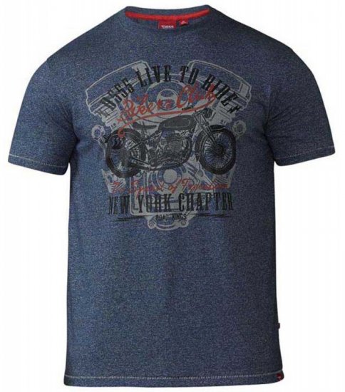D555 Bradley T-shirt Blue - T-paidat - Isot T-paidat 2XL – 14XL