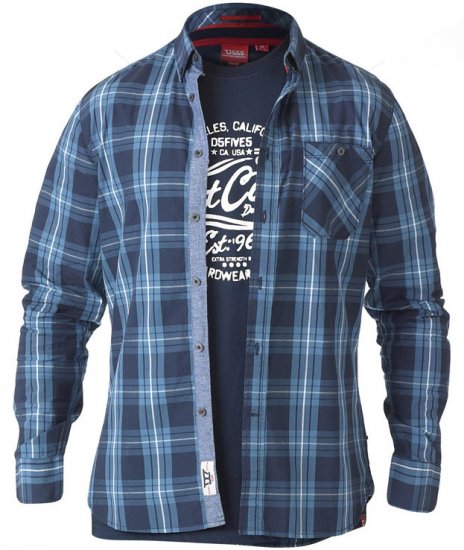 D555 Smith Shirt & T-shirt Combo - Kauluspaidat - Miesten isot paidat 2XL – 8XL