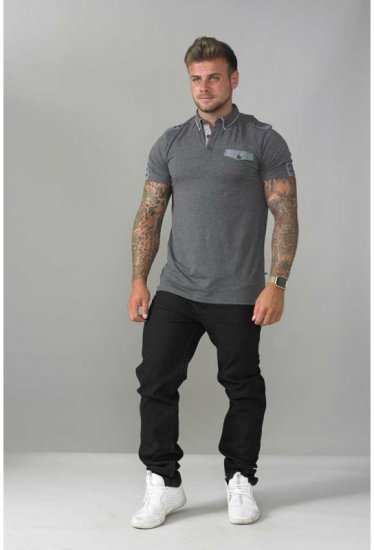 D555 Hogan Polo Charcoal - Pikeepaidat - Miesten isot pikeepaidat