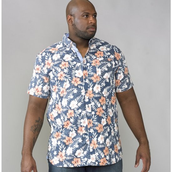 D555 Huxley Hawaii Shirt - Kauluspaidat - Miesten isot kauluspaidat 2XL – 8XL