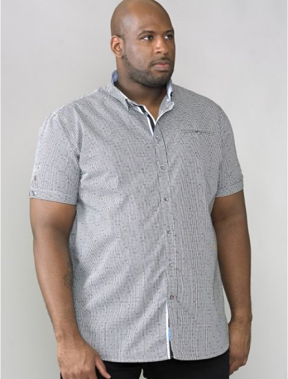 D555 Skyler Short Sleeve Shirt - Kauluspaidat - Miesten isot kauluspaidat 2XL – 8XL