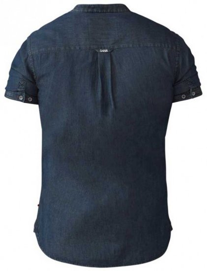 D555 Astra Short Sleeve Denim Shirt - Kauluspaidat - Miesten isot kauluspaidat 2XL – 8XL