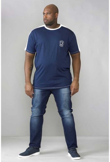 D555 Rick T-shirt Navy - T-paidat - Isot T-paidat 2XL – 14XL