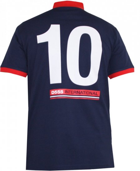 D555 Foster Polo Navy - Pikeepaidat - Miesten isot pikeepaidat