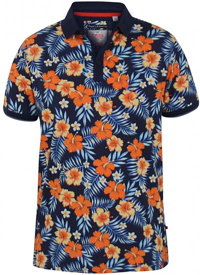 D555 Cyprus Hawaii Polo Shirt - Pikeepaidat - Miesten isot pikeepaidat