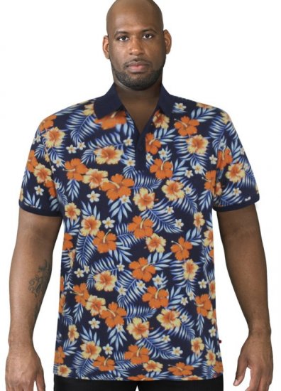 D555 Cyprus Hawaii Polo Shirt - Pikeepaidat - Miesten isot pikeepaidat