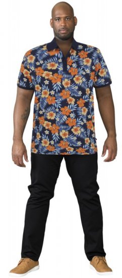 D555 Cyprus Hawaii Polo Shirt - Pikeepaidat - Miesten isot pikeepaidat