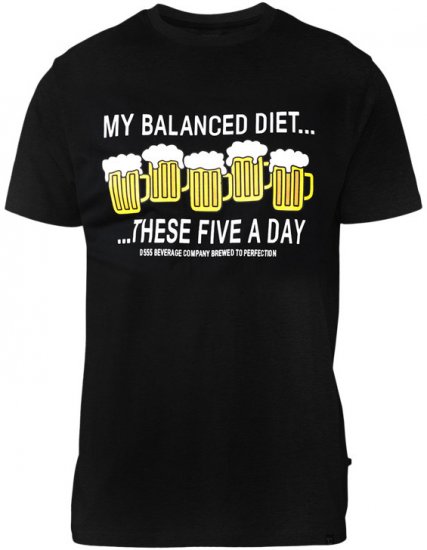 D555 Madison T-shirt Black - T-paidat - Isot T-paidat 2XL – 14XL