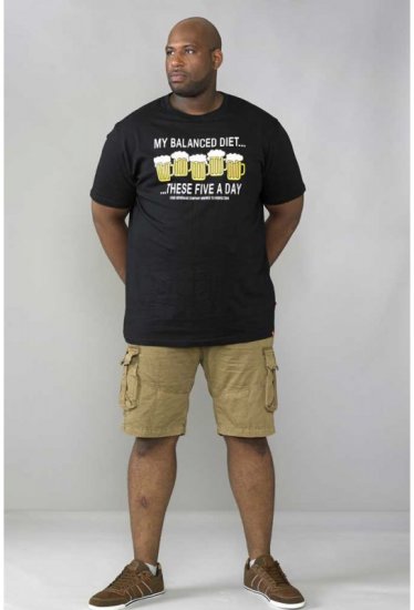 D555 Madison T-shirt Black - T-paidat - Isot T-paidat 2XL – 14XL