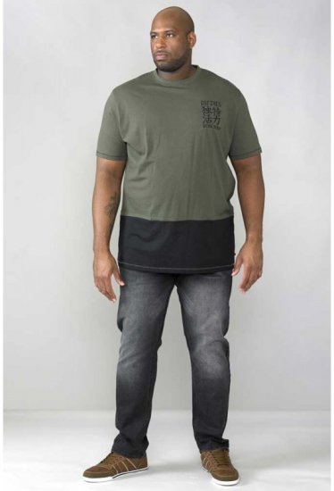 D555 Emerson T-shirt Khaki & Black - T-paidat - Isot T-paidat 2XL – 14XL