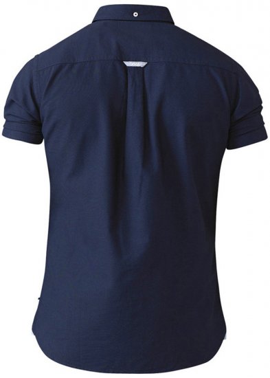 D555 Norman Short Sleeve Oxford Shirt Navy - Kauluspaidat - Miesten isot kauluspaidat 2XL – 8XL